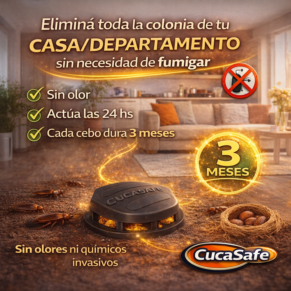 CucaSafe - Tu casa libre de cucarachas, fácil y seguro